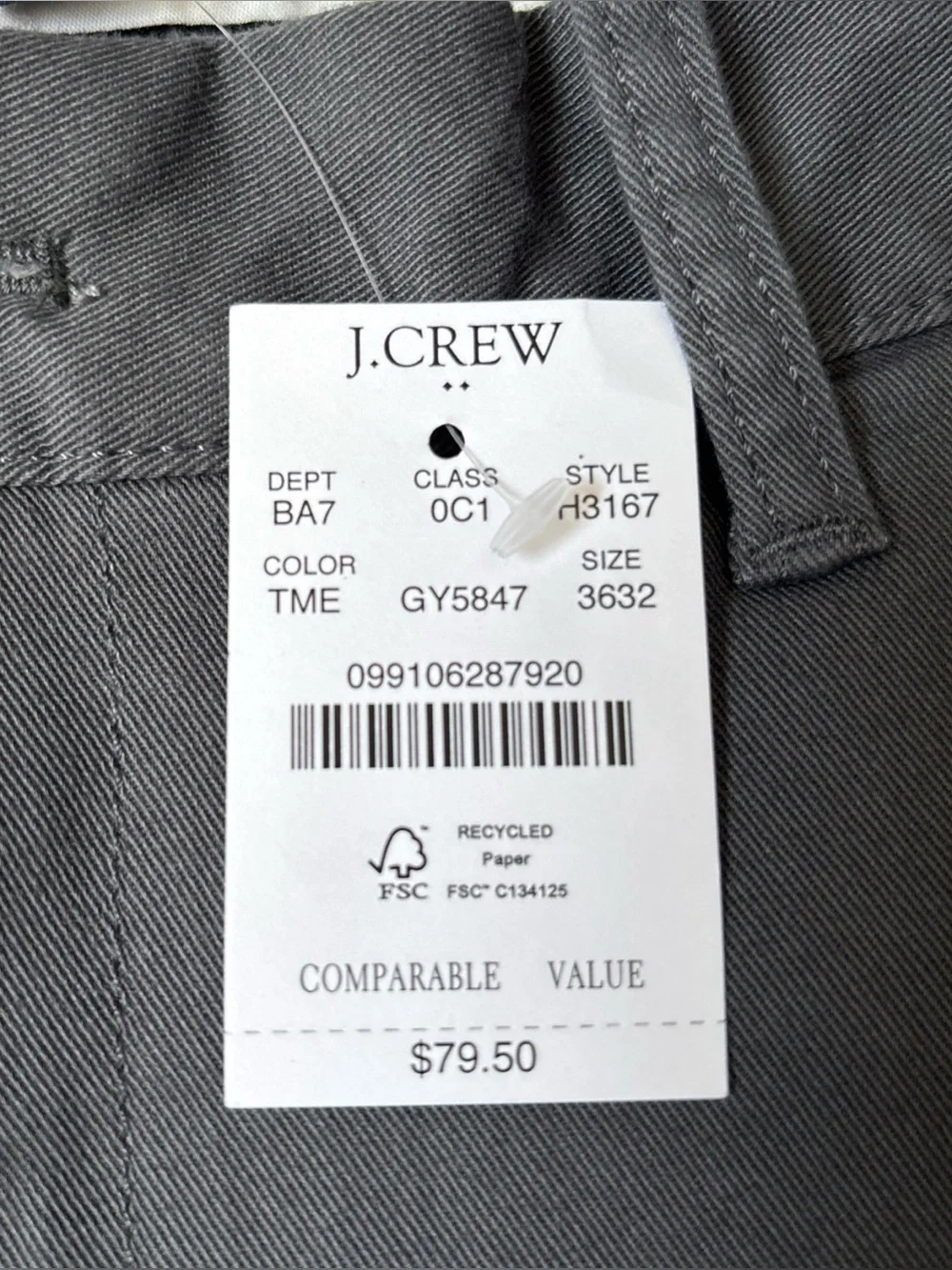 J. Crew straight leg